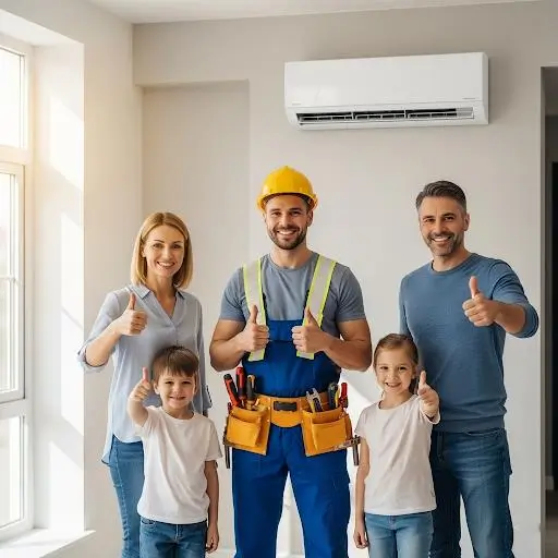 Air Conditioner installed in residential home