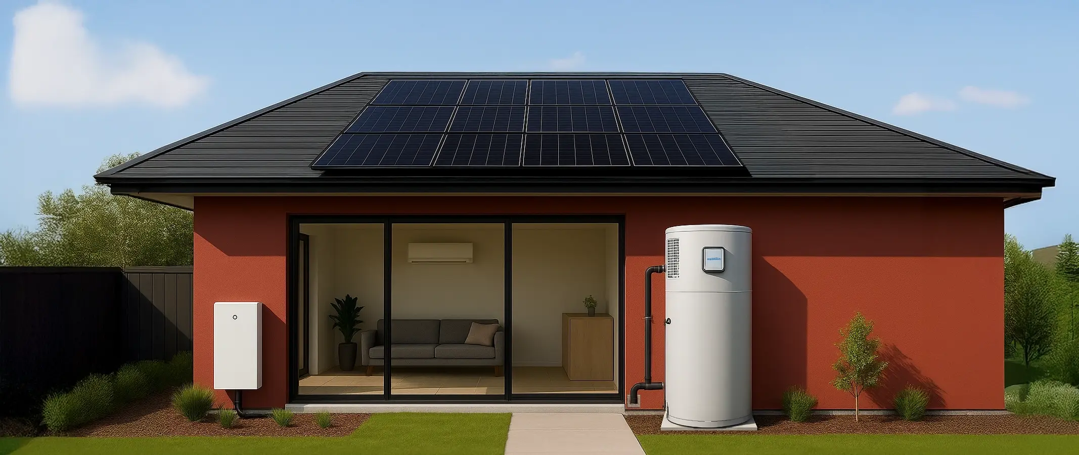 Solar panel system sale banner for New south wales metro location