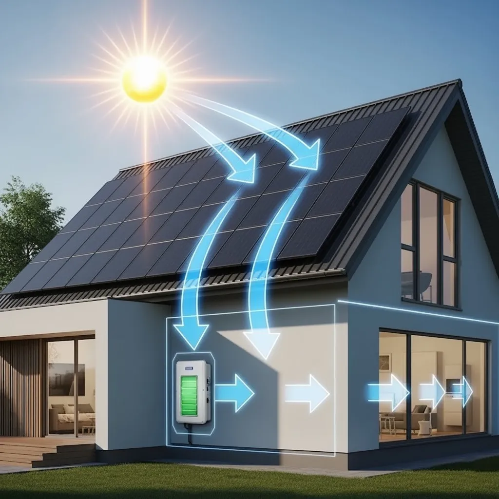 A landscape of solar panels reflecting sunlight, illustrating the potential of solar energy for future power needs.